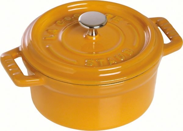 Staub La Cocette Pata Pyöreä Valurauta Sinappi 28 Cm 6.7 L