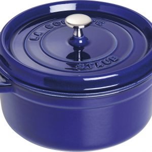 Staub La Cocette Pata Pyöreä Valurauta Tummansininen 24 Cm 3.8 L