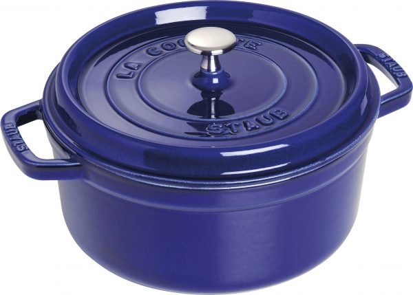 Staub La Cocette Pata Pyöreä Valurauta Tummansininen 24 Cm 3.8 L