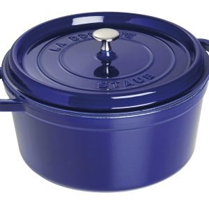 Staub La Cocette Pata Pyöreä Valurauta Tummansininen 28 Cm 6.7 L