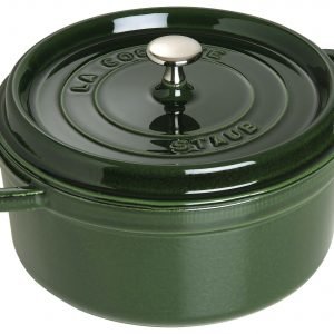 Staub La Cocette Pata Pyöreä Valurauta Vihreä 24 Cm 3.8 L