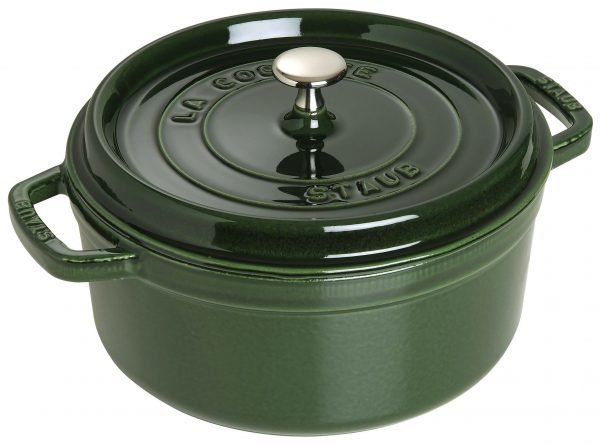 Staub La Cocette Pata Pyöreä Valurauta Vihreä 24 Cm 3.8 L