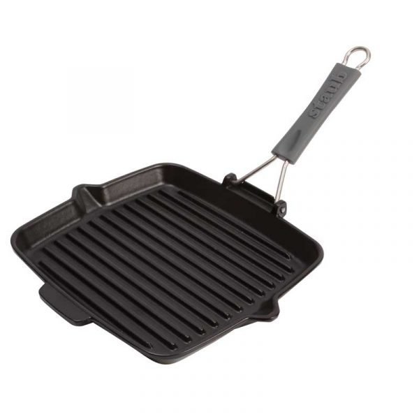 Staub Neliskulmainen Grillipannu Musta 24x24 Cm