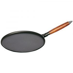 Staub Ohukaispannu Puinen Kahva Musta 28 Cm