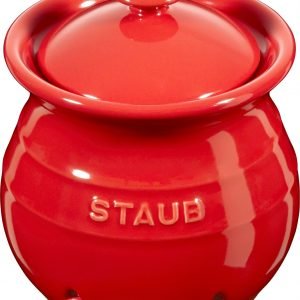 Staub Valkosipuliruukku Punainen 11 Cm