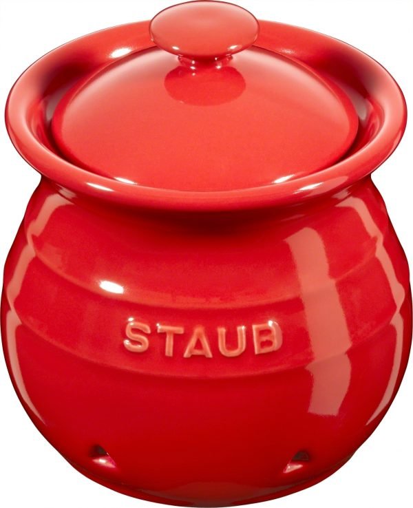 Staub Valkosipuliruukku Punainen 11 Cm