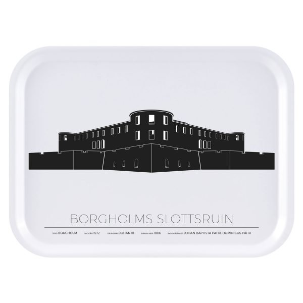 Sverigemotiv Borgholm Slottsruin Tarjotin 27x20 Cm