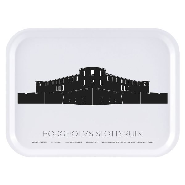 Sverigemotiv Borgholm Slottsruin Tarjotin 27x20 Cm