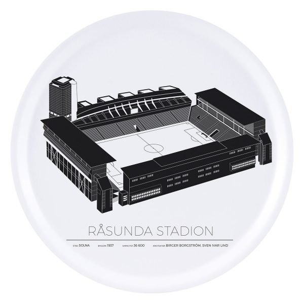 Sverigemotiv Råsunda Stockholm Tarjotin 38 Cm