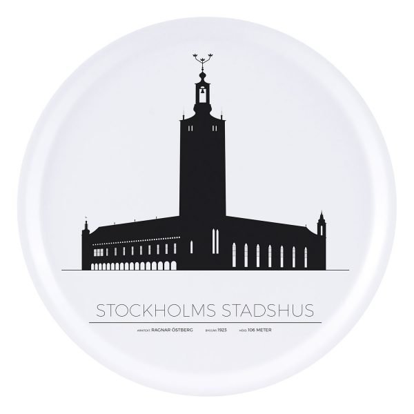 Sverigemotiv Stockholm Stadshus Tarjotin 38 Cm
