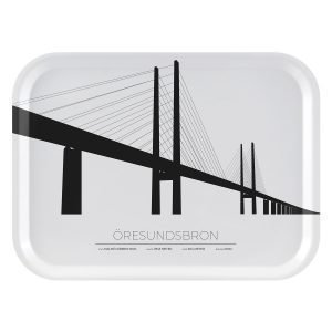 Sverigemotiv Öresundsbron Malmö / Köpenhamn Tarjotin 27x20 Cm