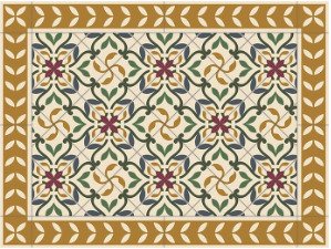 Telki Milano Campiglio Pöytätabletti Keltainen 45x34 Cm
