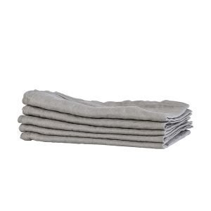 Tell Me More Washed Linen Keittiöpyyhe Light Grey