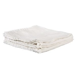Tell Me More Washed Linen Servetit Valkoinen 45x45 Cm