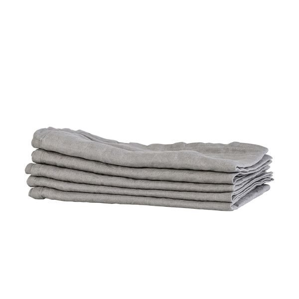 Tell Me More Washed Linen Servetti Light Grey