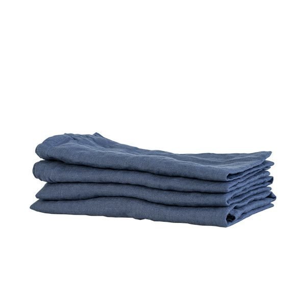 Tell Me More Washed Linen Servetti Navy Blue