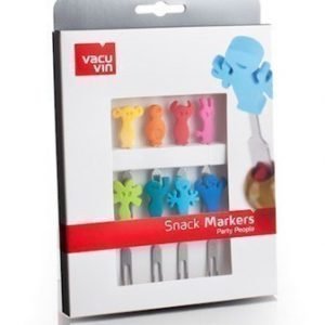 Vacuvin Snack Markers Party People Set 8 kpl
