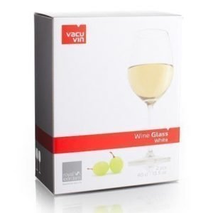 Vacuvin Wine Glass White 2 kpl