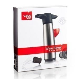 Vacuvin Wine Saver ruostumatonta terästä setti