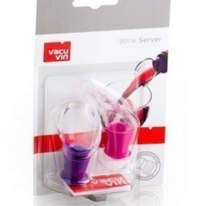 Vacuvin Wine Server kristallia (pinkki/liila) 2 kpl