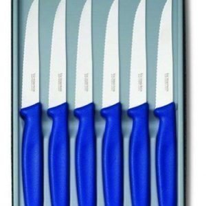 Victorinox Paistoveitsisetti terävä 6-pack sininen