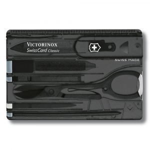 Victorinox Swisscard Classic Musta Läpikuultava