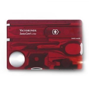 Victorinox Swisscard Lite Punainen Läpikuultava