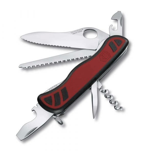 Victorinox Taskuveitsi Forester One Hand Punainen / Musta Lukittuva Teräinen