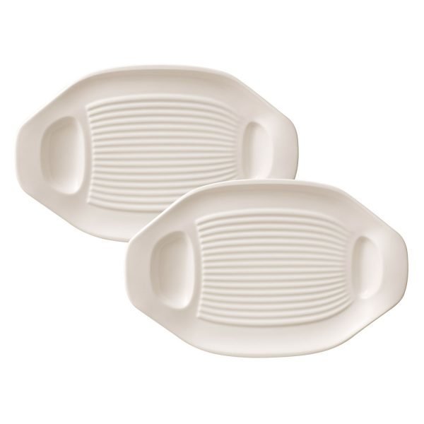 Villeroy & Boch Bbq Passion Vihanneskulho Valkoinen 33x22 Cm 2-Pakkaus