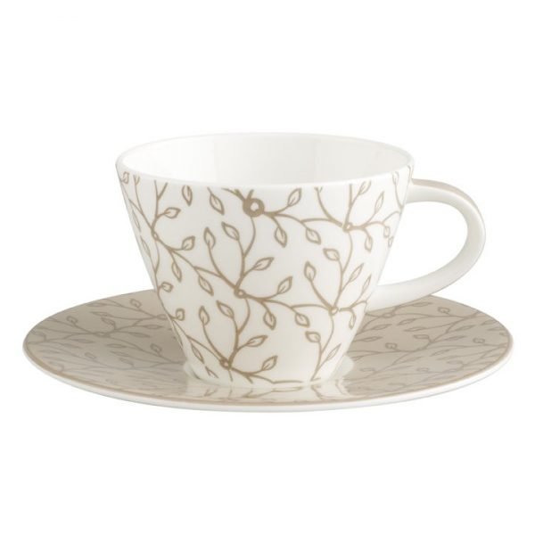 Villeroy & Boch Caffe Club Floral Caramel Kahvikuppi Ja Lautanen