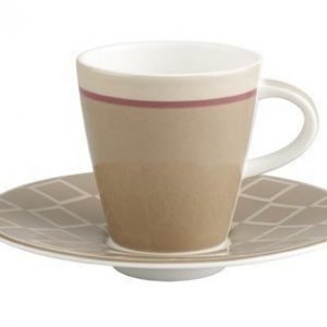 Villeroy & Boch Caffe Club Uni caramel Espressokuppi&vati 2 osaa