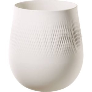 Villeroy & Boch Collier Blanc Carre Vaasi Large Valkoinen