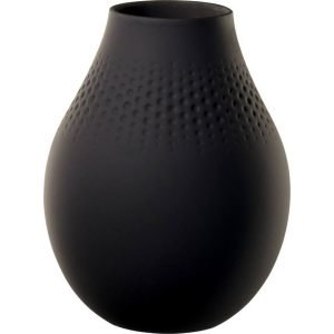 Villeroy & Boch Collier Noir Perle Vaasi Korkea Musta