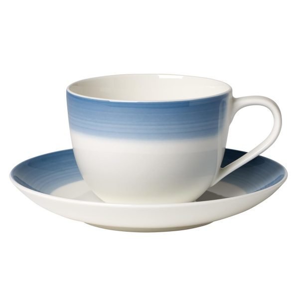 Villeroy & Boch Colourful Life Kahvikuppi & Lautanen Winter Sky