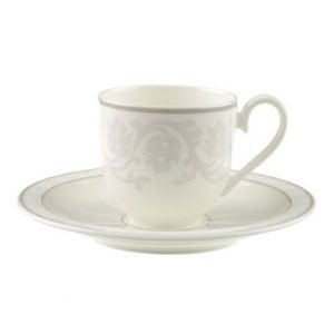 Villeroy & Boch Gray Pearl Espressokuppi Ja Lautanen