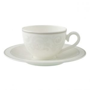 Villeroy & Boch Gray Pearl Kahvi / Teekuppi Ja Lautanen
