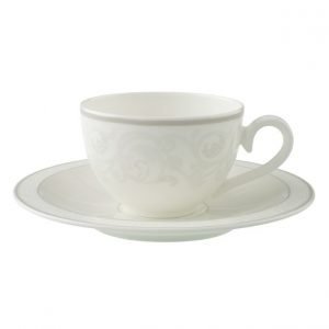 Villeroy & Boch Gray Pearl Kahvi / Teekuppi Ja Lautanen