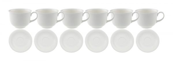 Villeroy & Boch Home Elements Kahvikuppi + Aluslautanen 6 Kpl