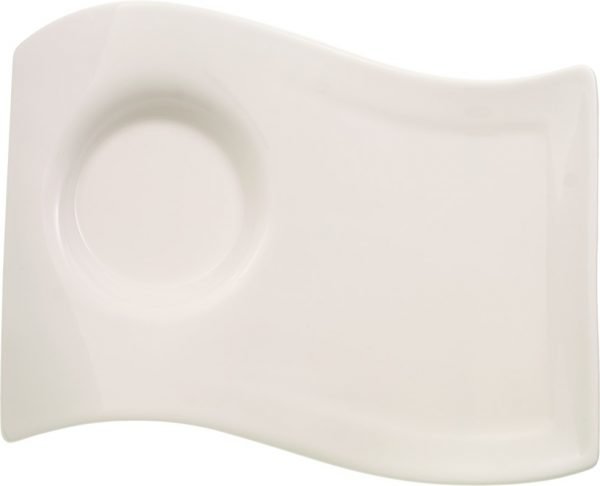 Villeroy & Boch Newwave Caffe Party Plate Lautanen Valkoinen 22x17 Cm