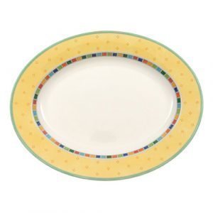 Villeroy & Boch Twist Alea Limone Tarjoilulautanen Ovaali 34 Cm