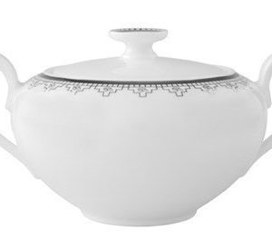 Villeroy & Boch White Lace Sokeri/Hillopurkki 6 henk. 0