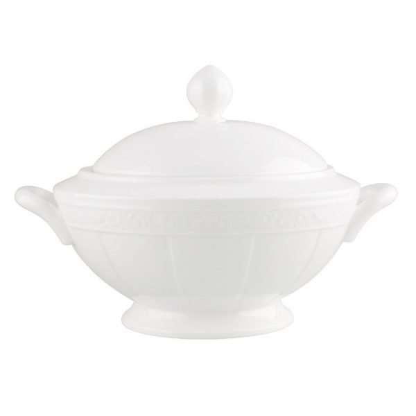 Villeroy & Boch White Pearl Keittoterriini Pyöreä 2