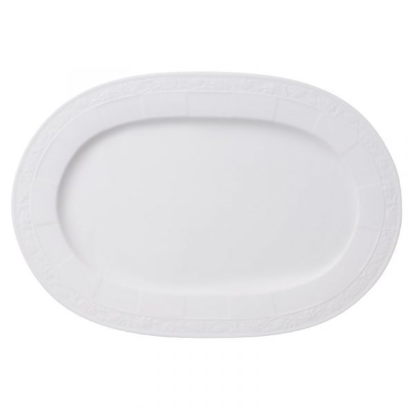 Villeroy & Boch White Pearl Ovaali Tarjoilulautanen 35 Cm