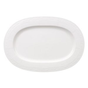 Villeroy & Boch White Pearl Tarjoilulautanen Ovaali (2) 41 Cm