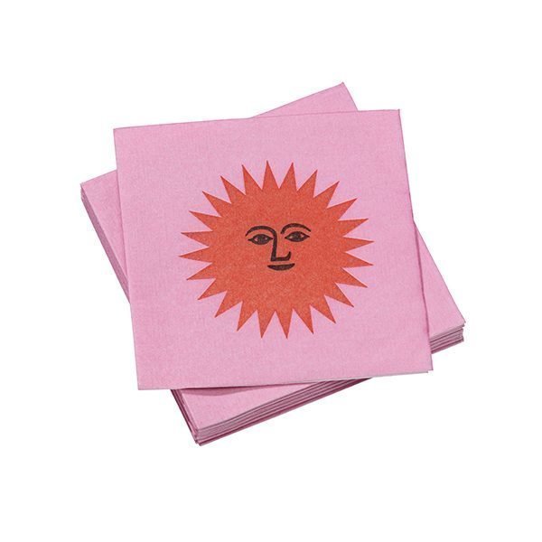 Vitra La Fonda Sun Paperiservetti Pinkki Oranssi