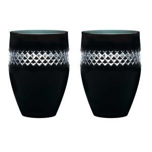 Waterford Black Cut Tumbler Lasi Musta 2 Kpl