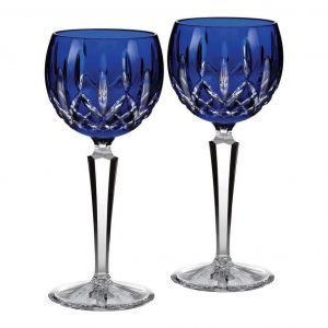 Waterford Lismore Cobalt Barware Viinilasi 2 Kpl