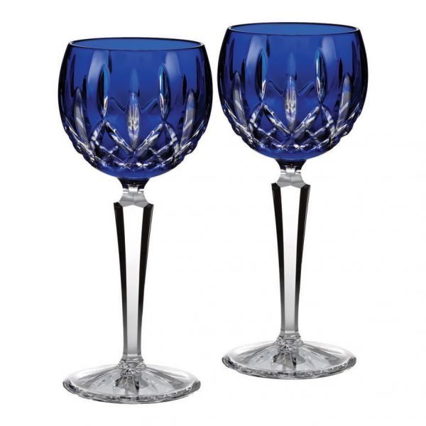 Waterford Lismore Cobalt Barware Viinilasi 2 Kpl