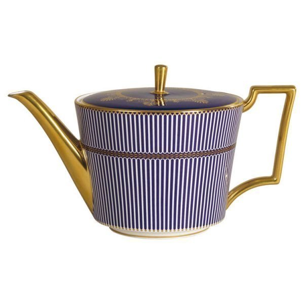 Wedgwood Anthemion Blue Teekannu Iconic 1 L