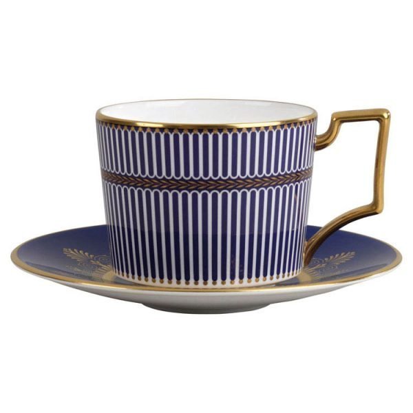 Wedgwood Anthemion Blue Teekuppi Iconic 220ml